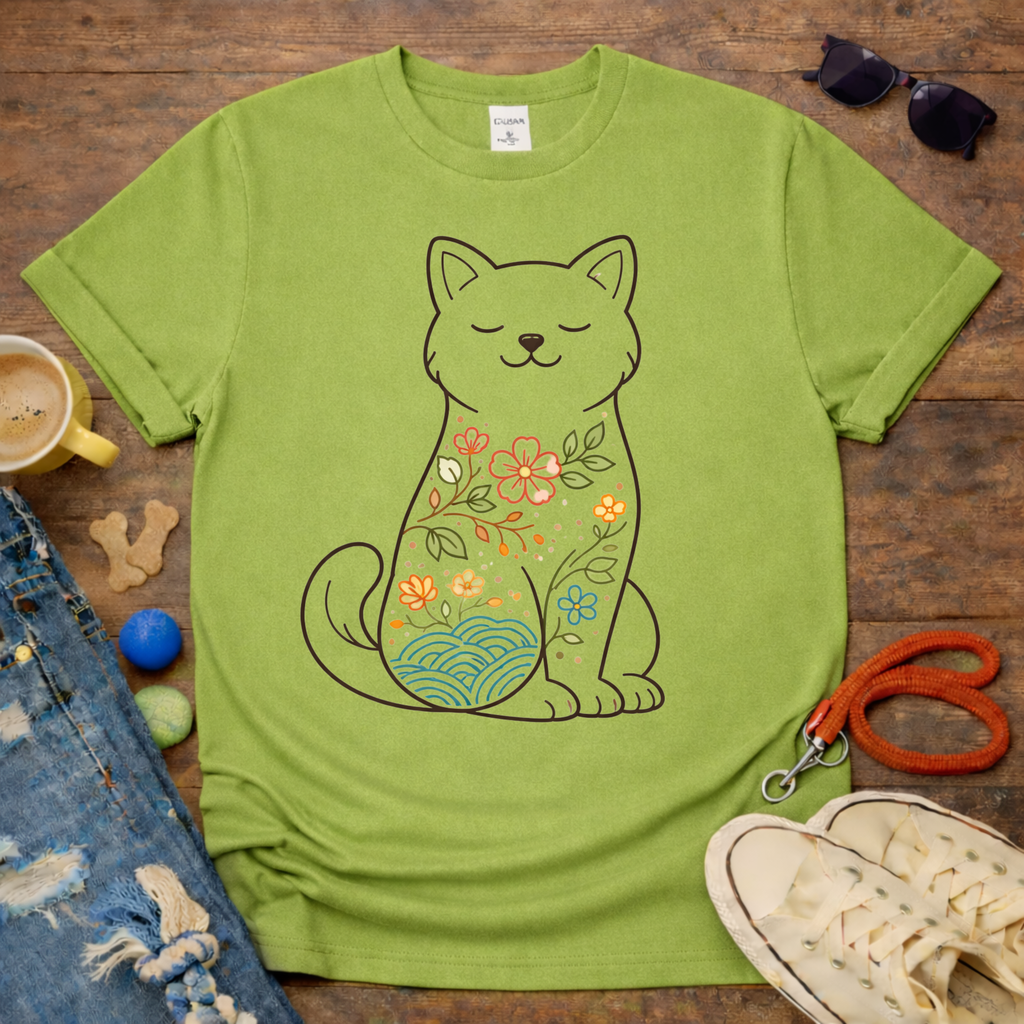 Floral Dog T-Shirt