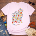 💐Floral Cat Mom T-Shirt💐