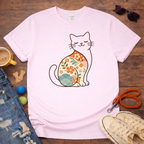 Floral cat T-Shirt