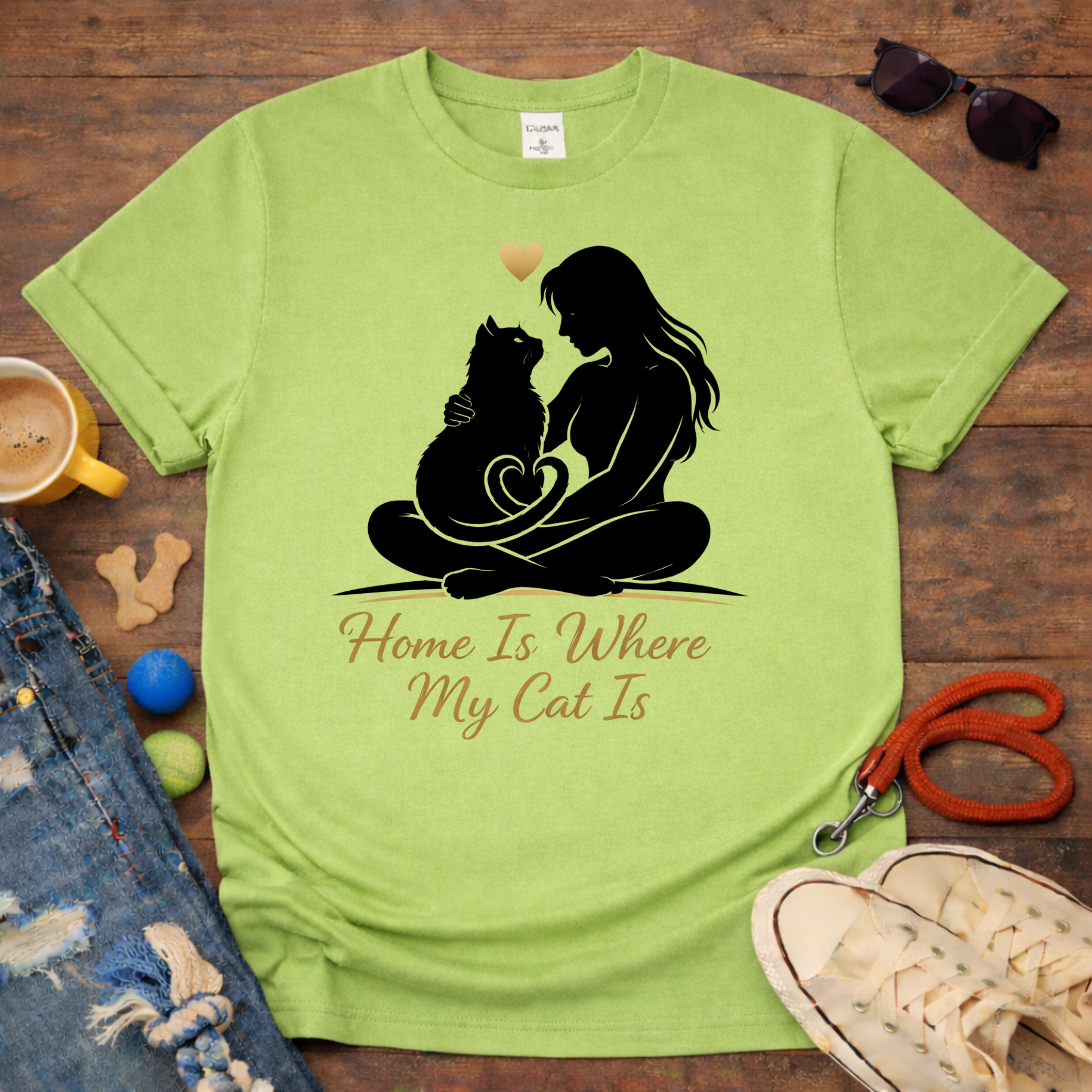 Home is Where My Cat is T-Shirt