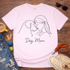 Dog Mom single line T-Shirt