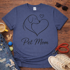 Pet Mom single line T-Shirt