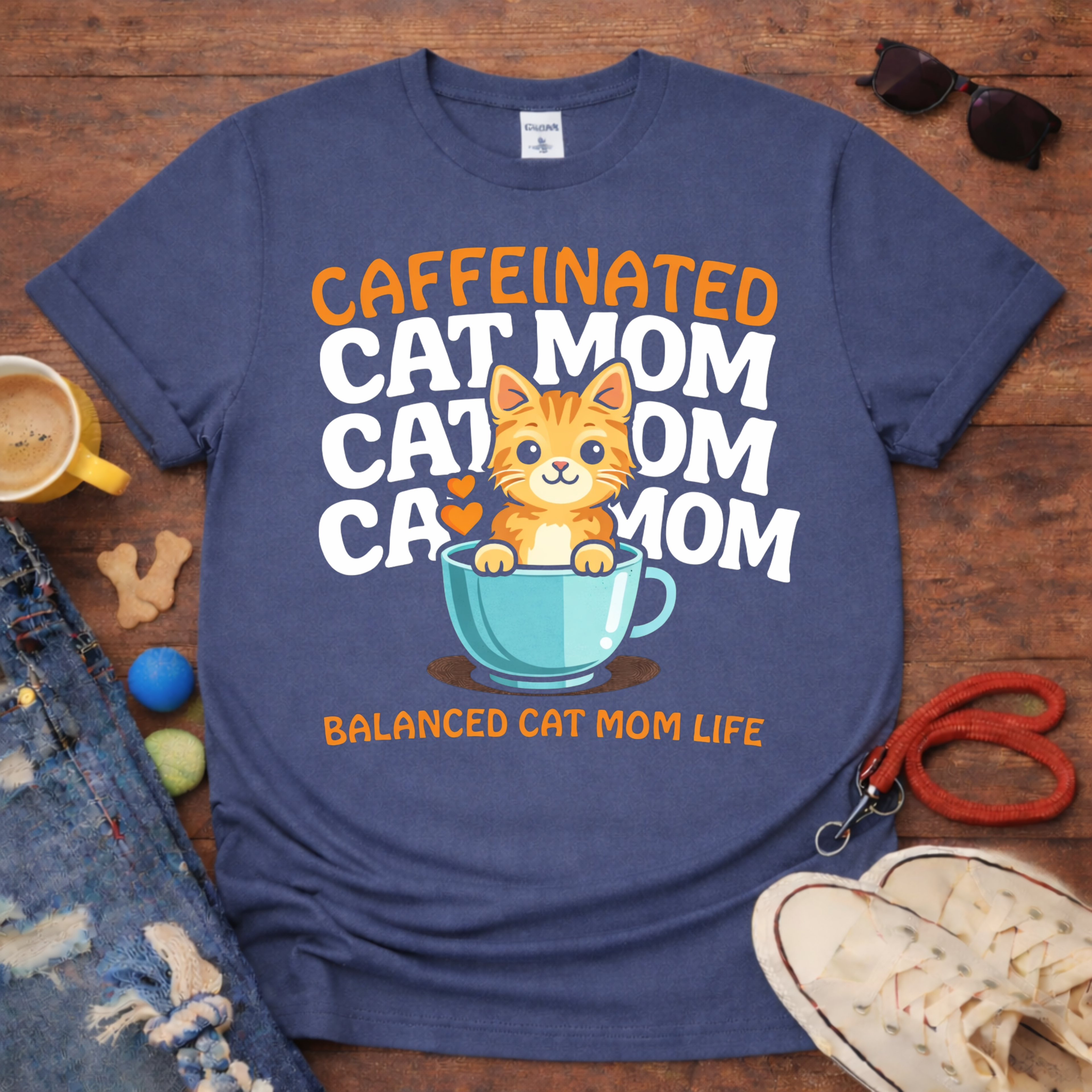 😸☕Coffee and Cat T-Shirt☕😸