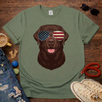 Choco Lab with Glasses T-Shirt