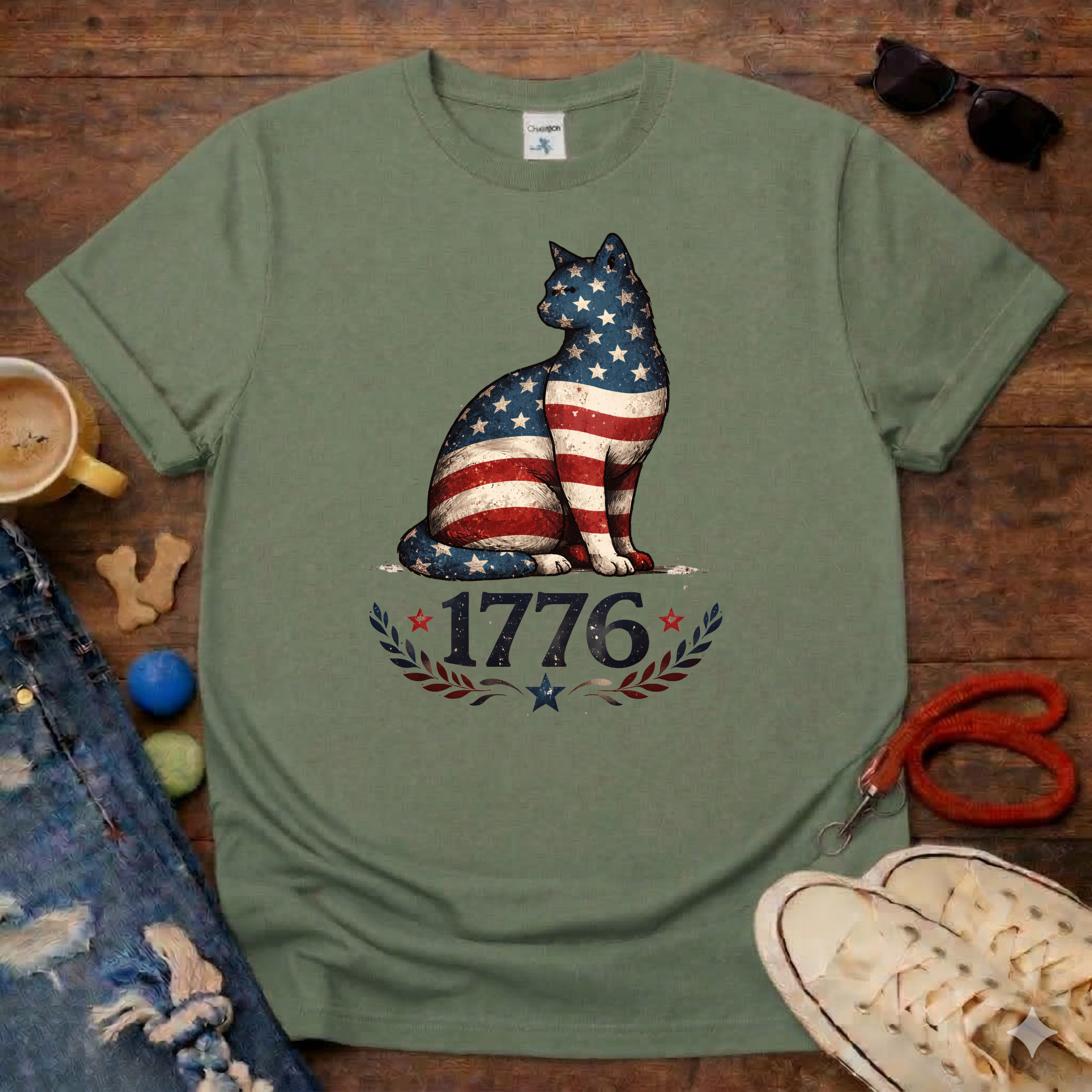 1776 Cat T-Shirt