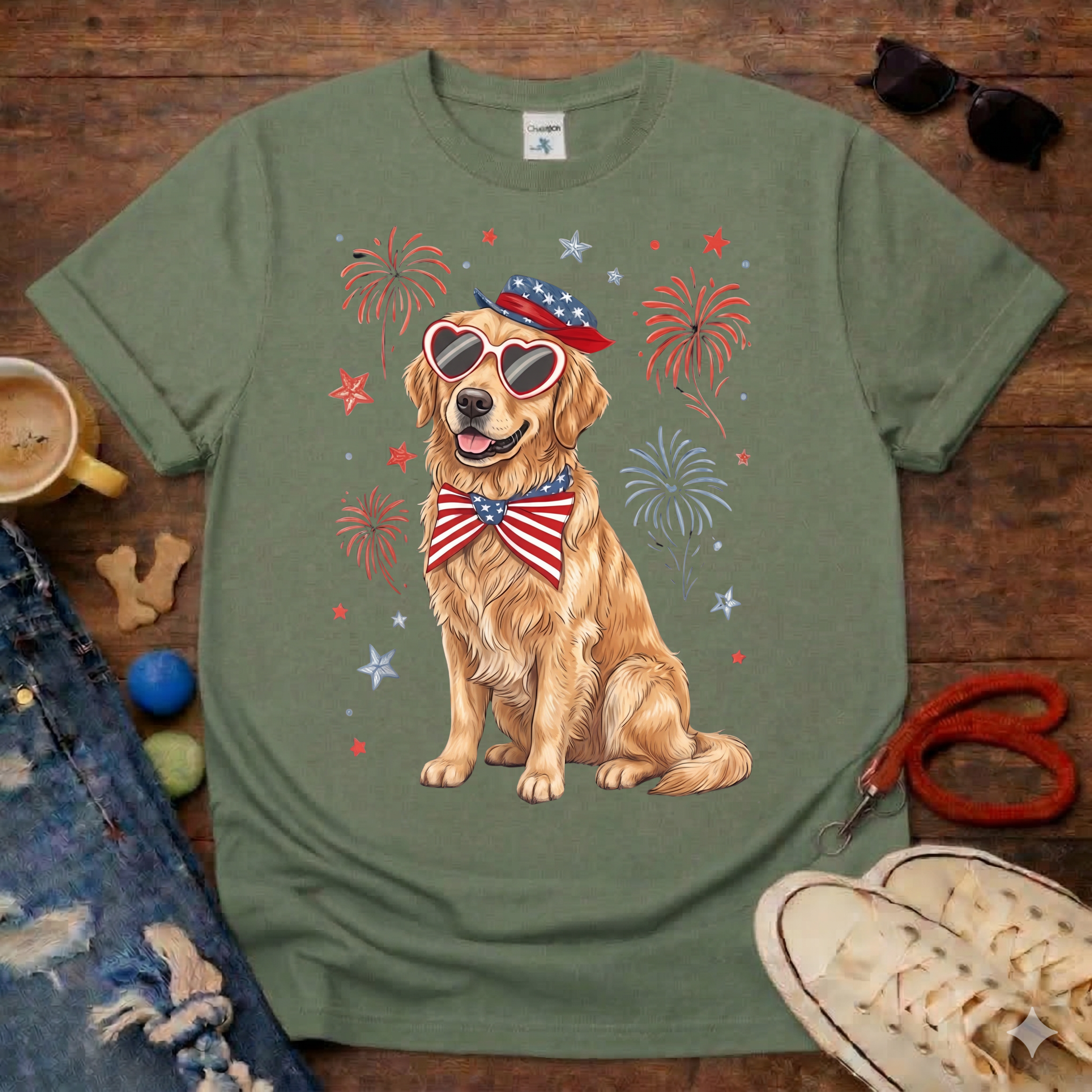 Golden & Fireworks T-Shirt