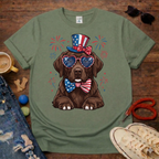 Choco Lab with Hat T-Shirt