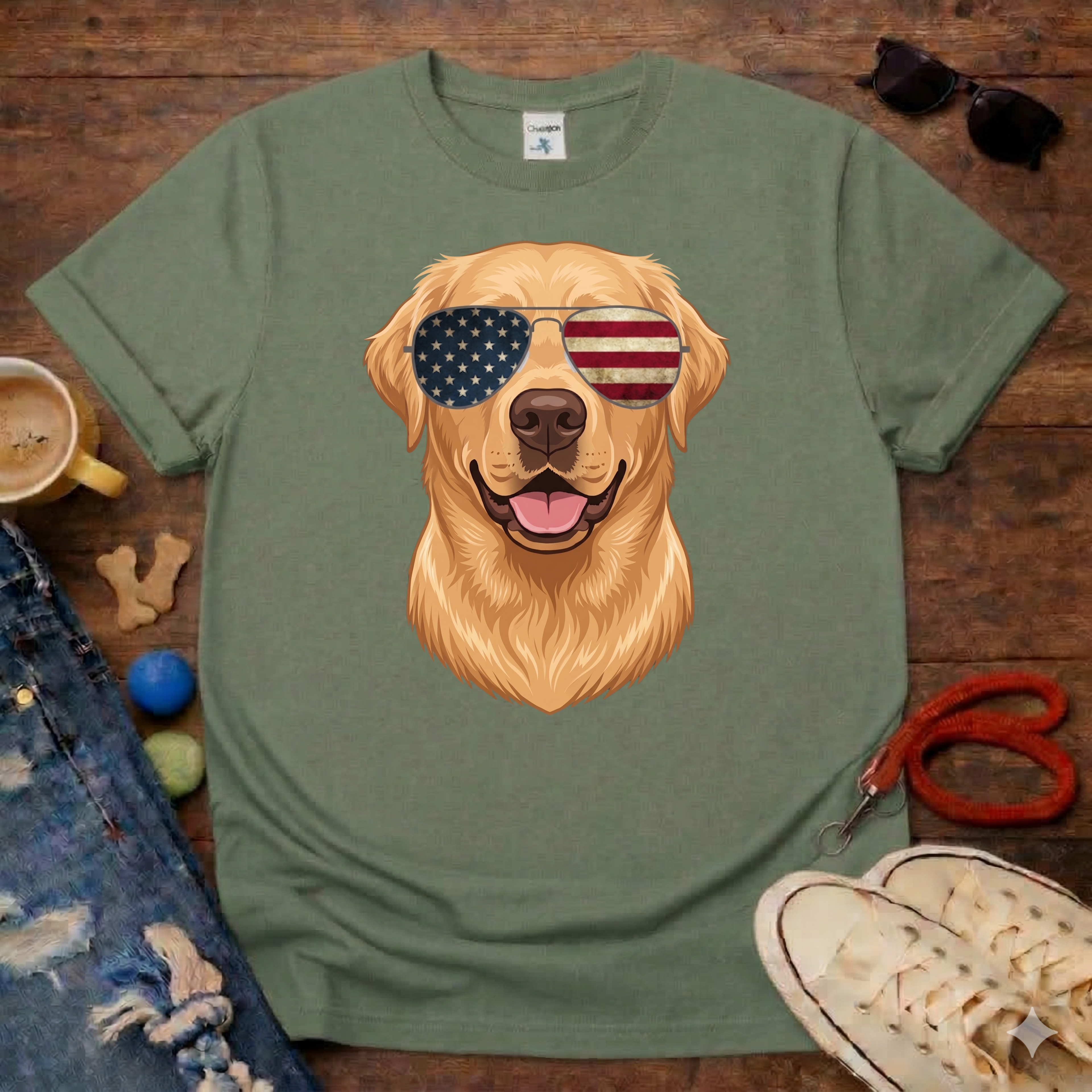 Golden with Glasses T-Shirt