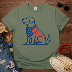 Dog and Flag T-Shirt