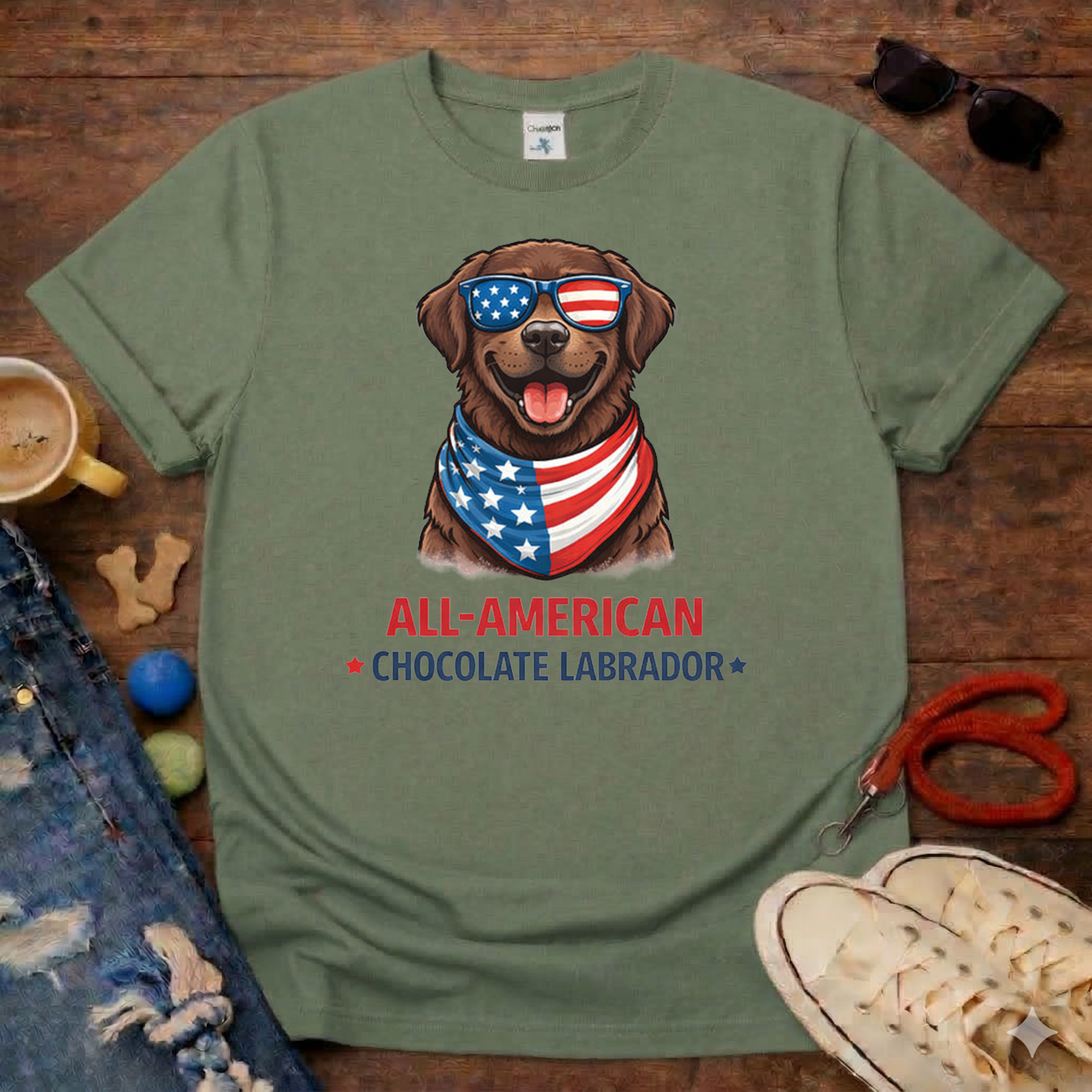 All-American Choco Lab T-Shirt