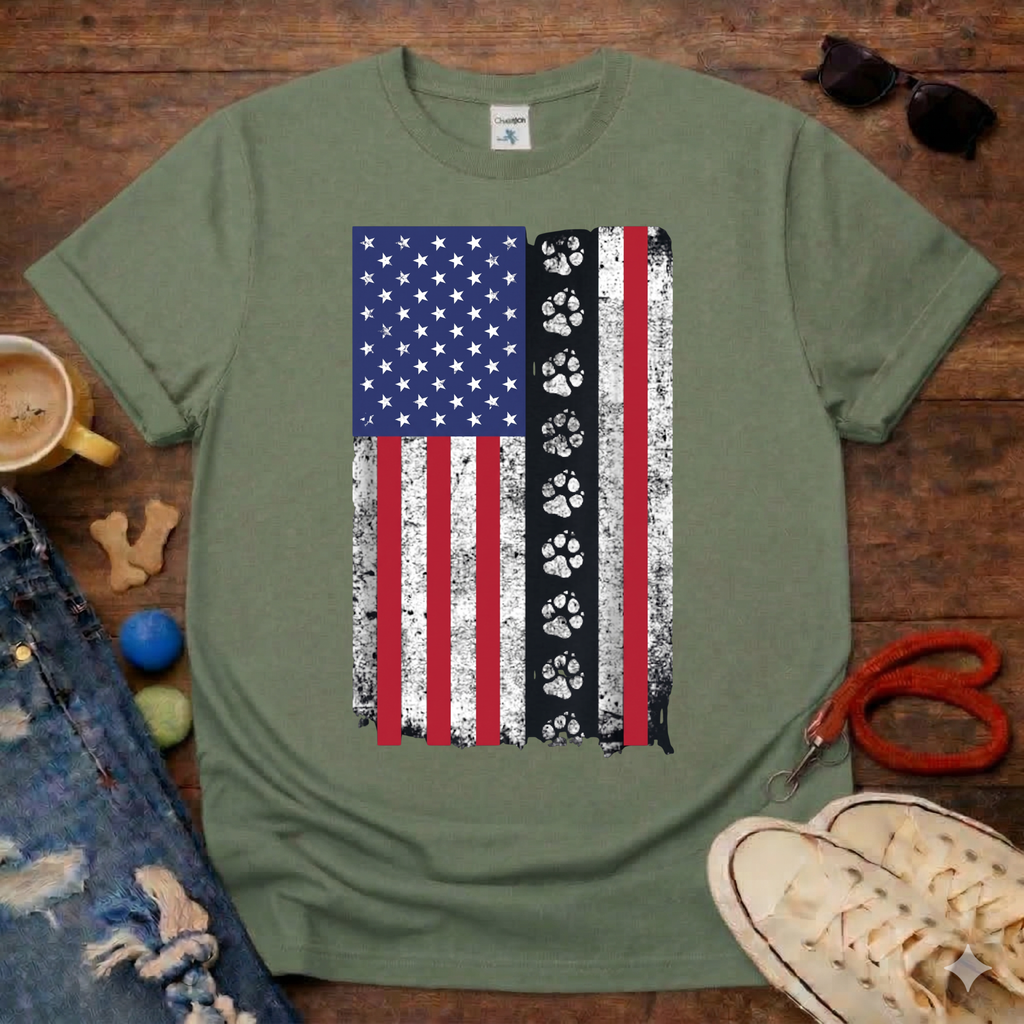 Flag & Paw T-Shirt