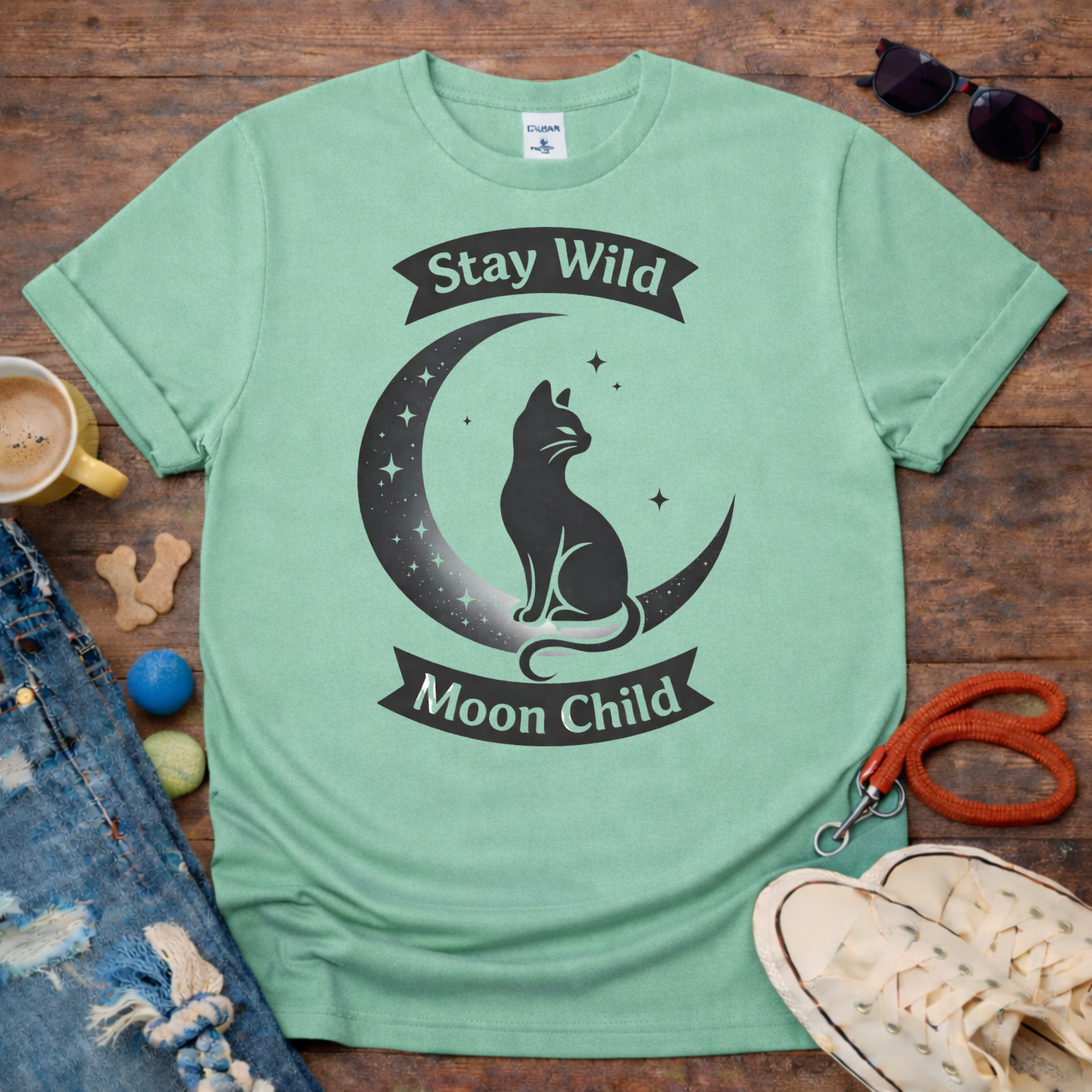 😻🌛Moon cat T-Shirt🌛😻