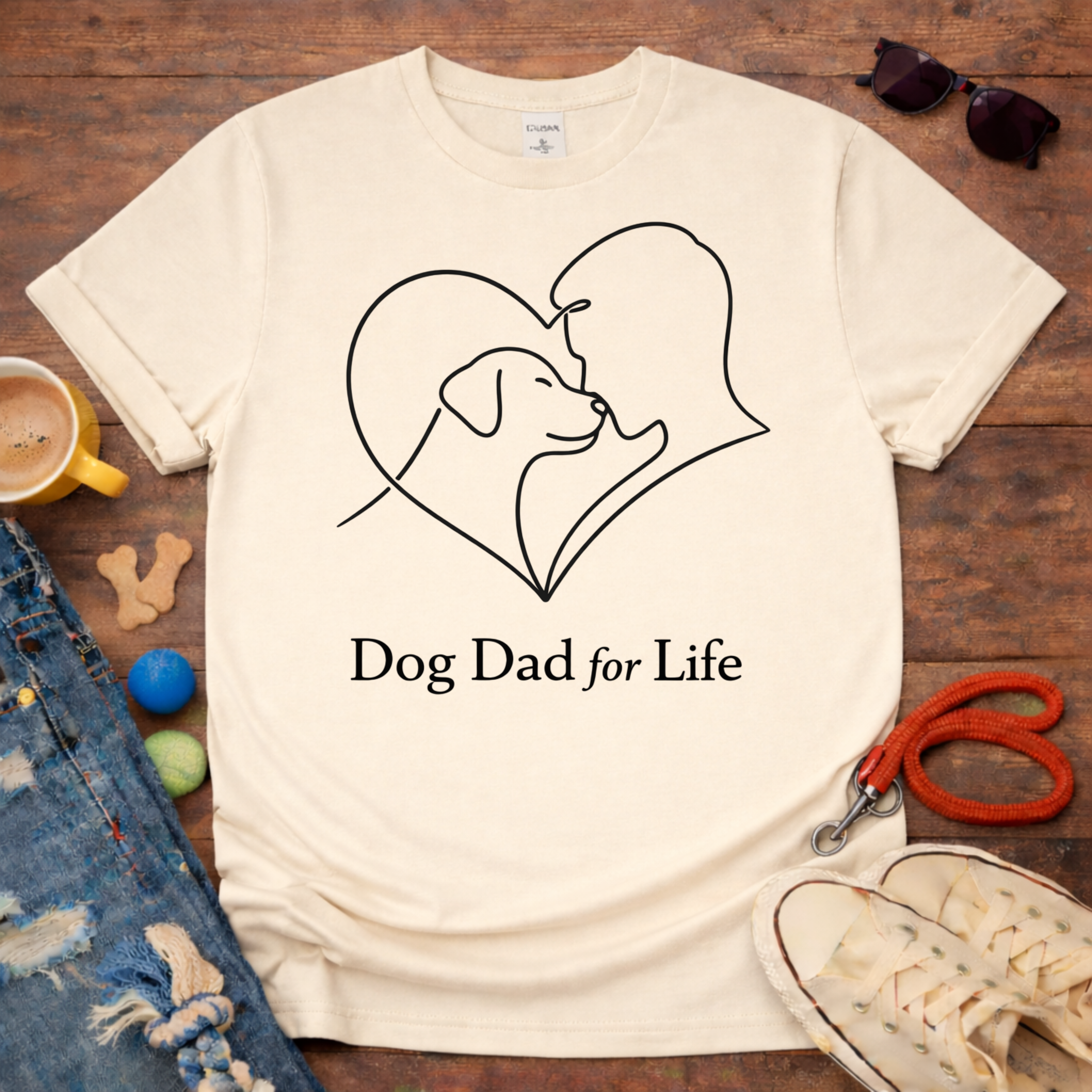 Dog Dad for LIfe T-Shirt