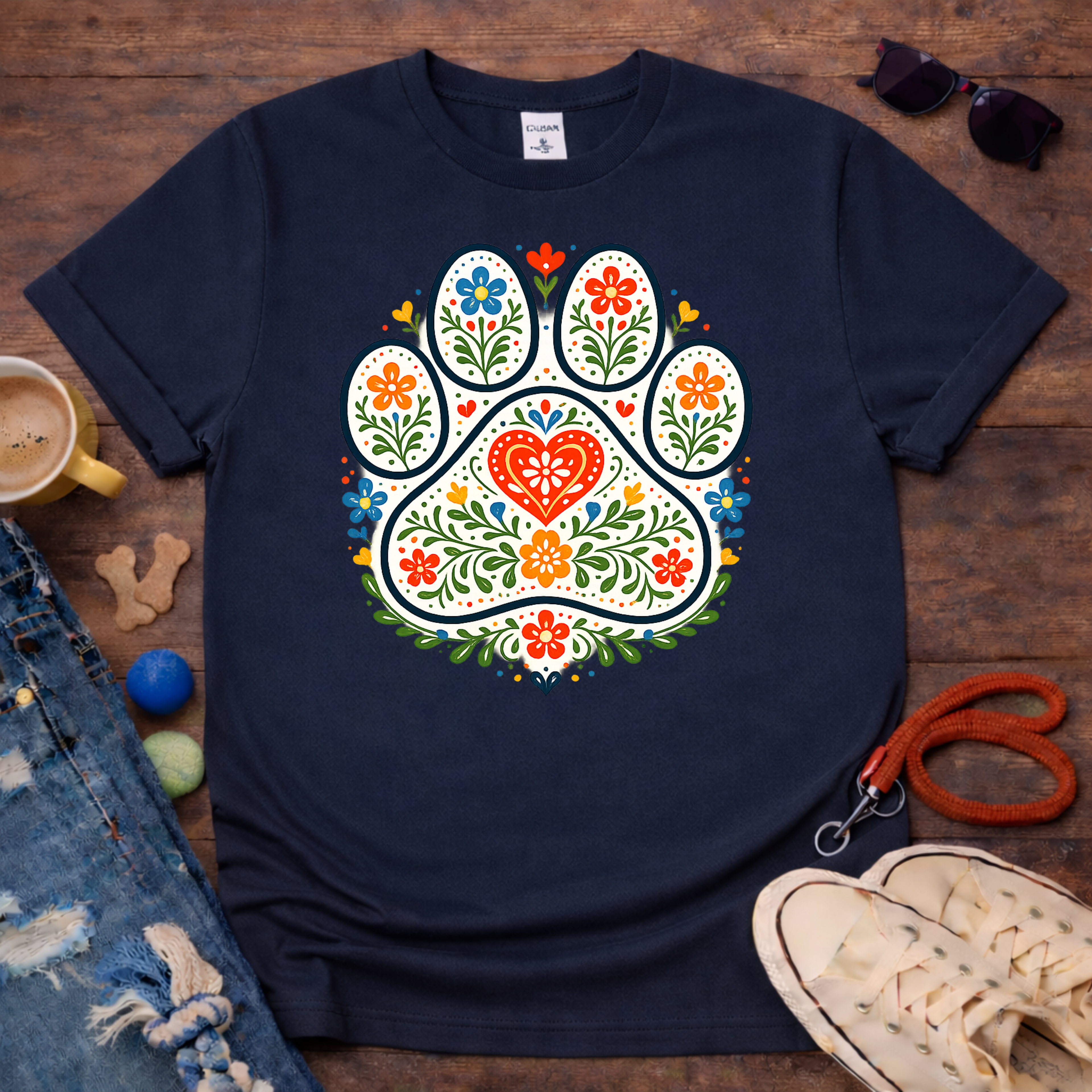 Floral Paw T-Shirt