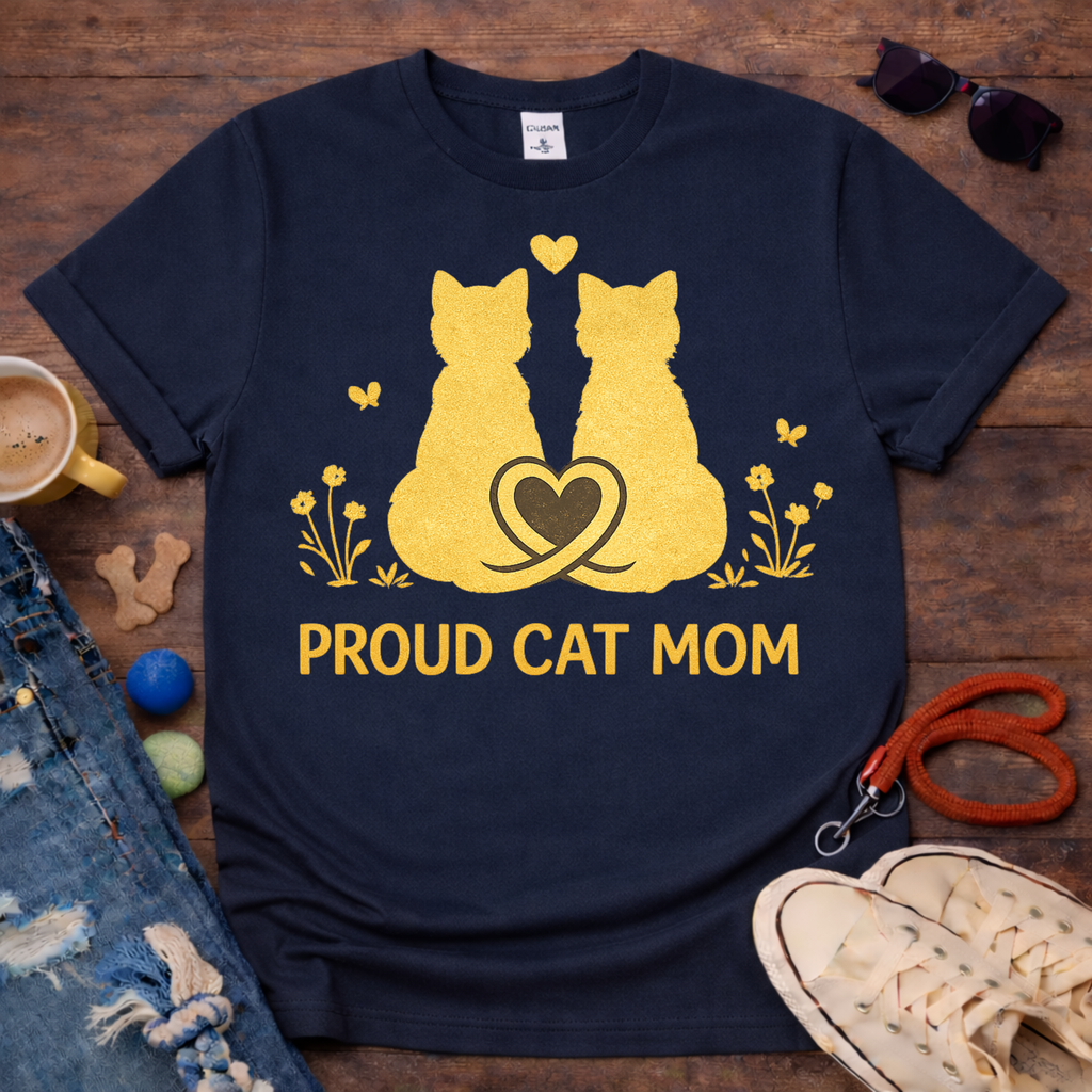 Cat mom T-shirt