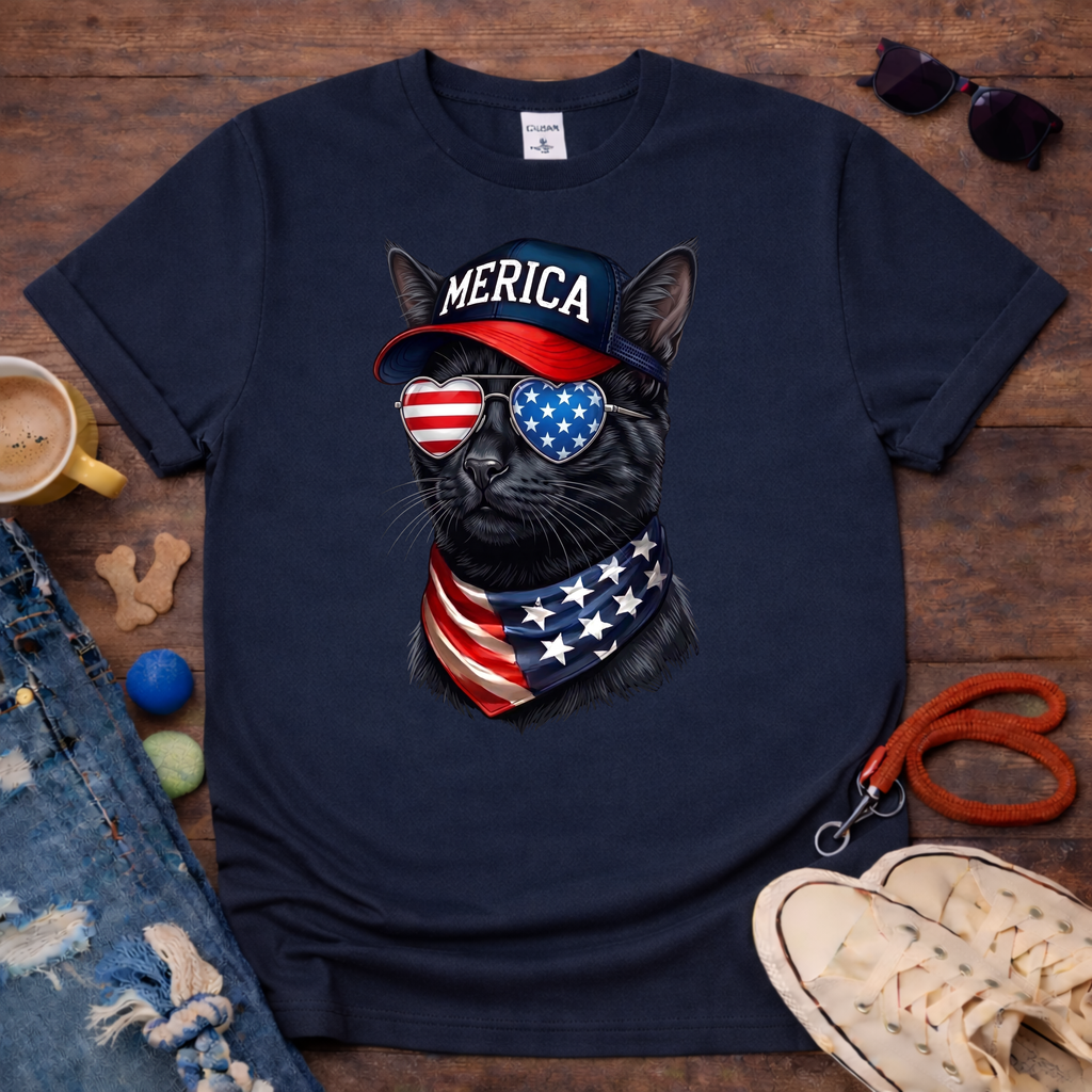 Merica Cat T-Shirt