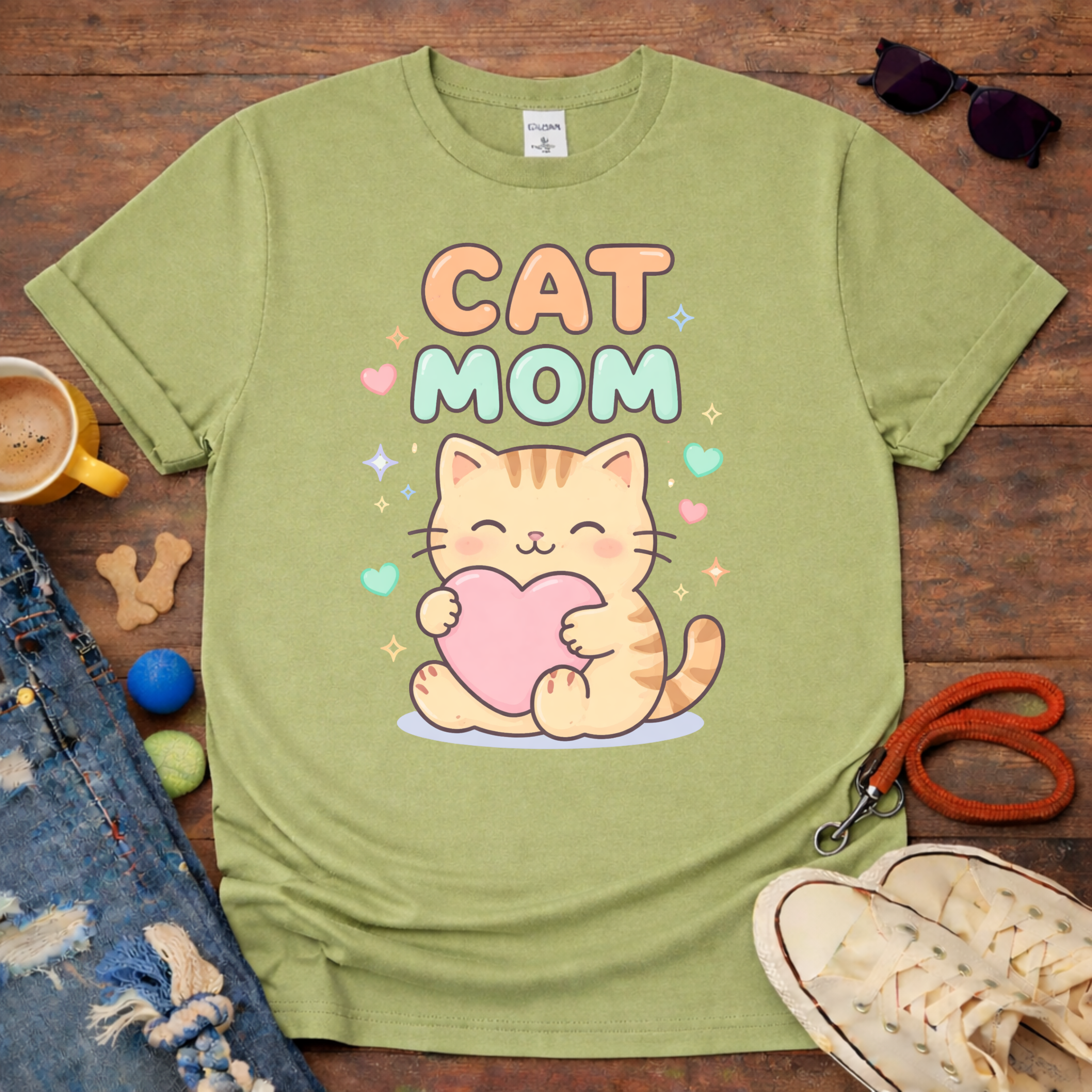 Cat mom 2 T-Shirt