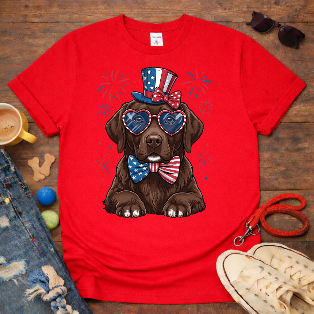 Choco Lab with Hat T-Shirt