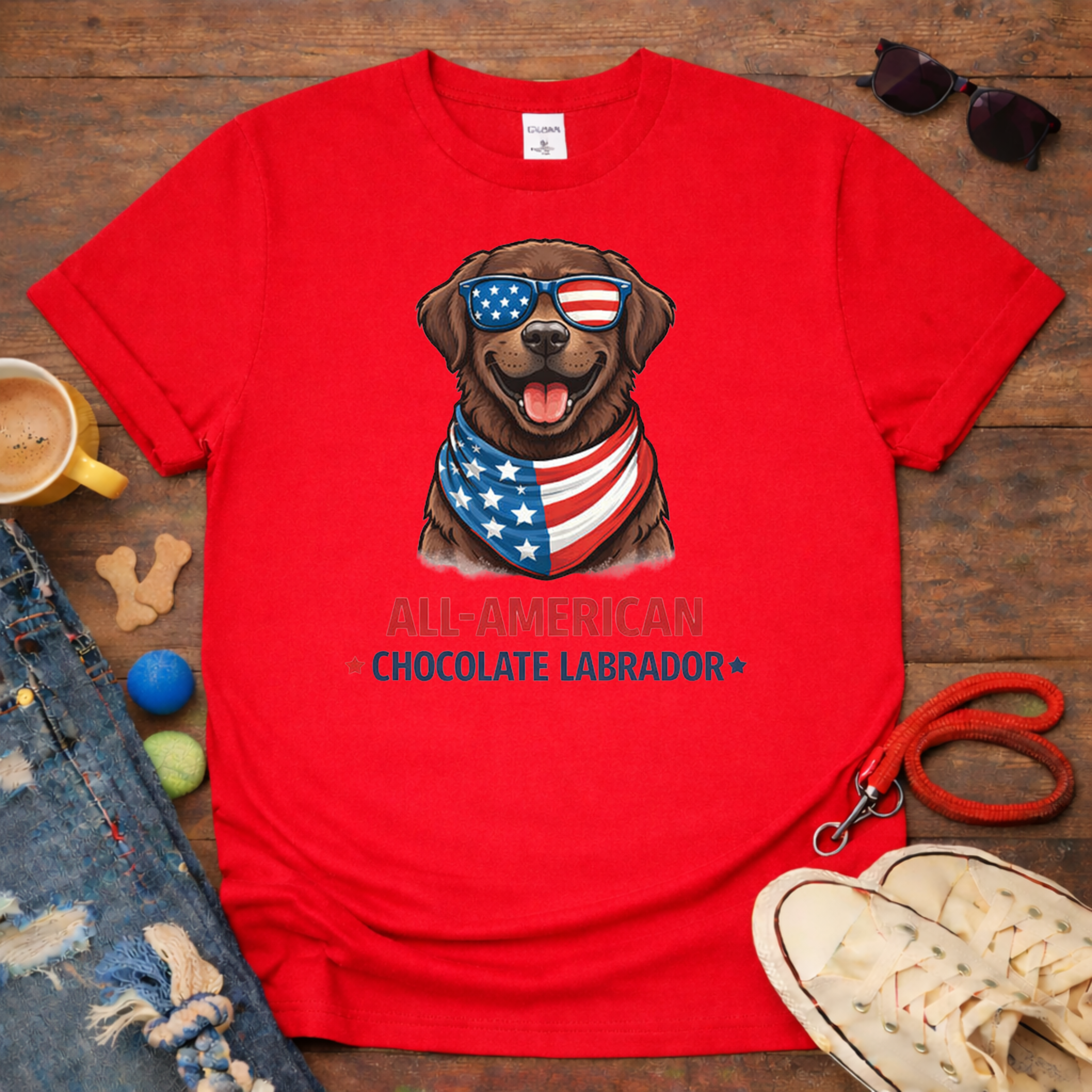 All-American Choco Lab T-Shirt