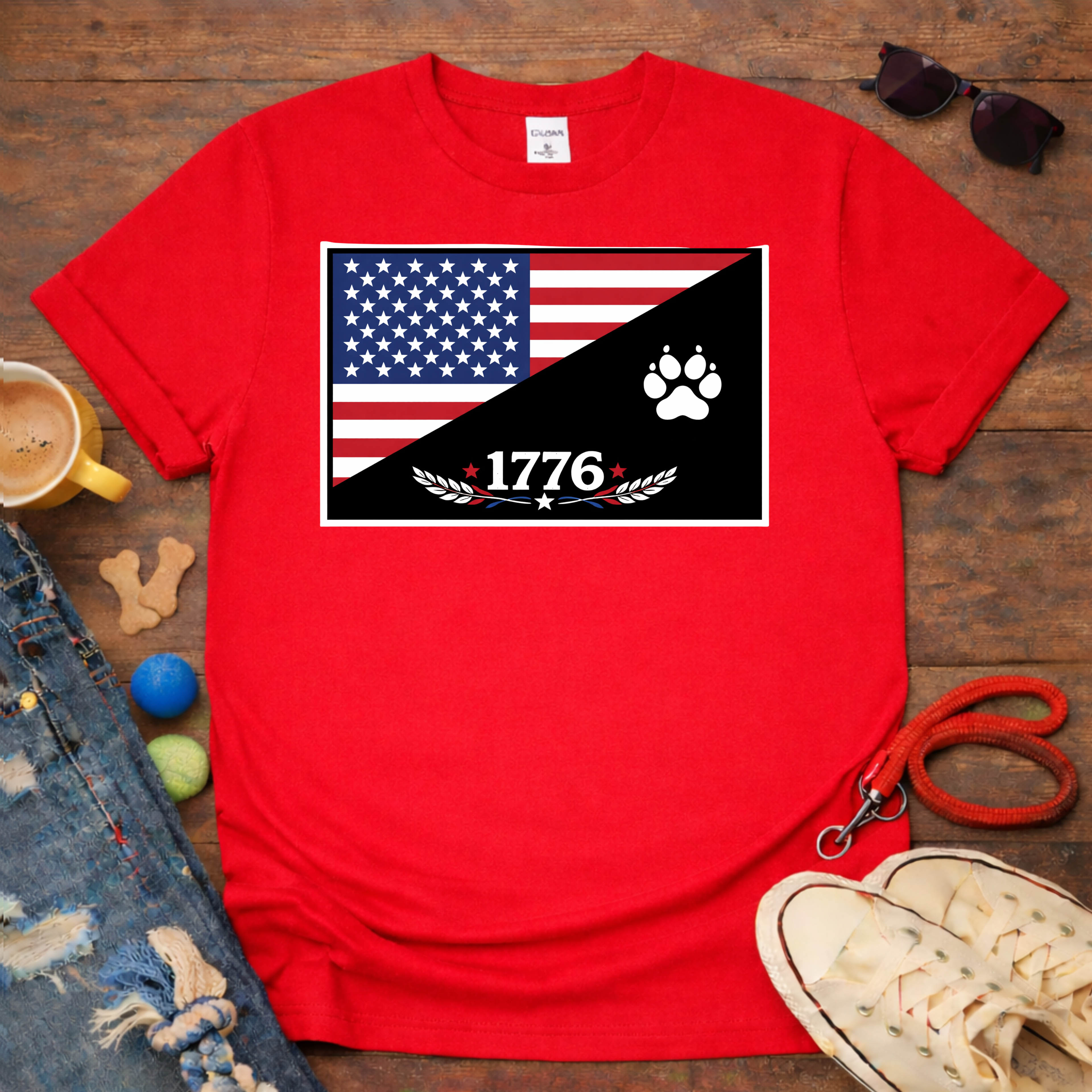 1776 & Paw T-Shirt