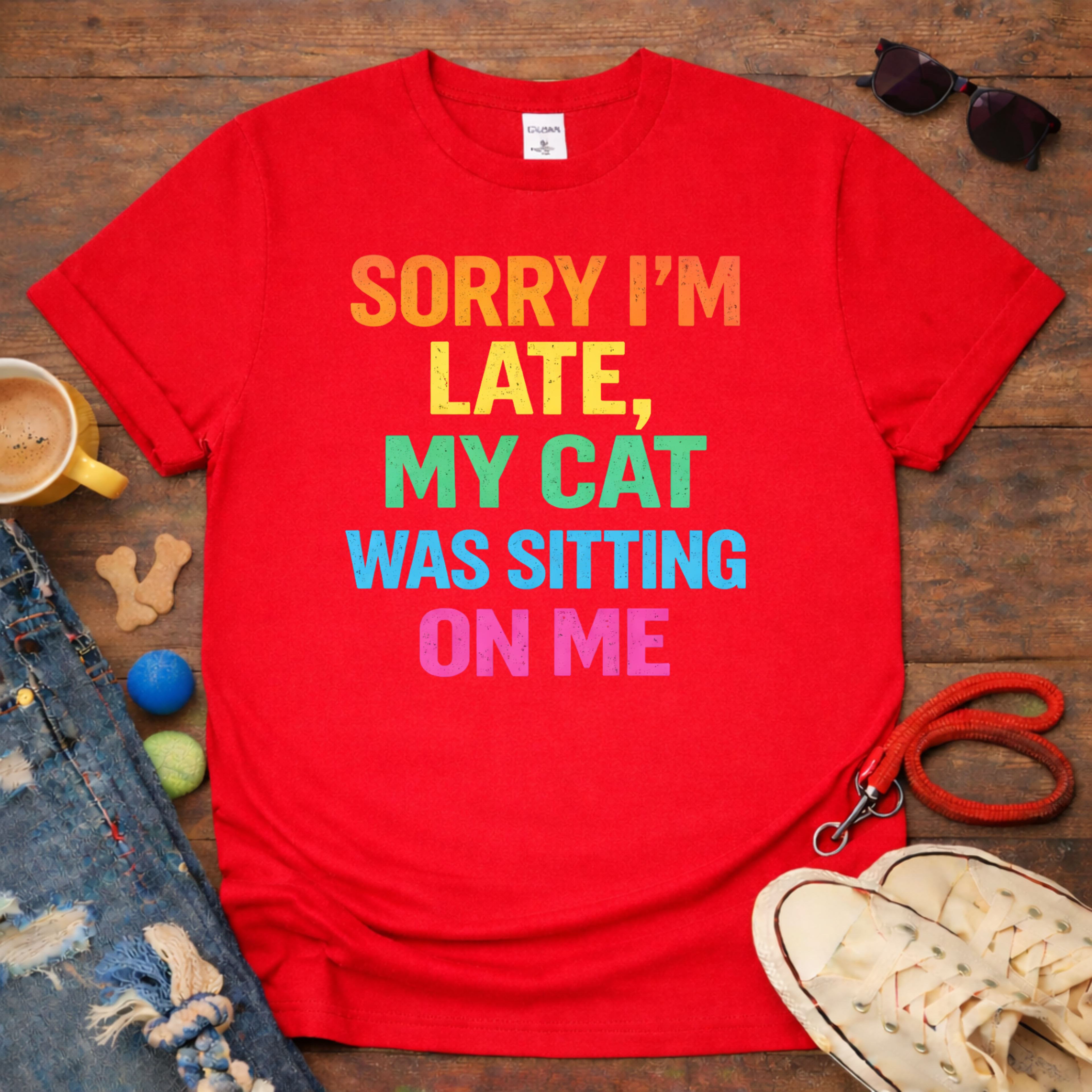 My Cat Sitting on Me T-Shirt