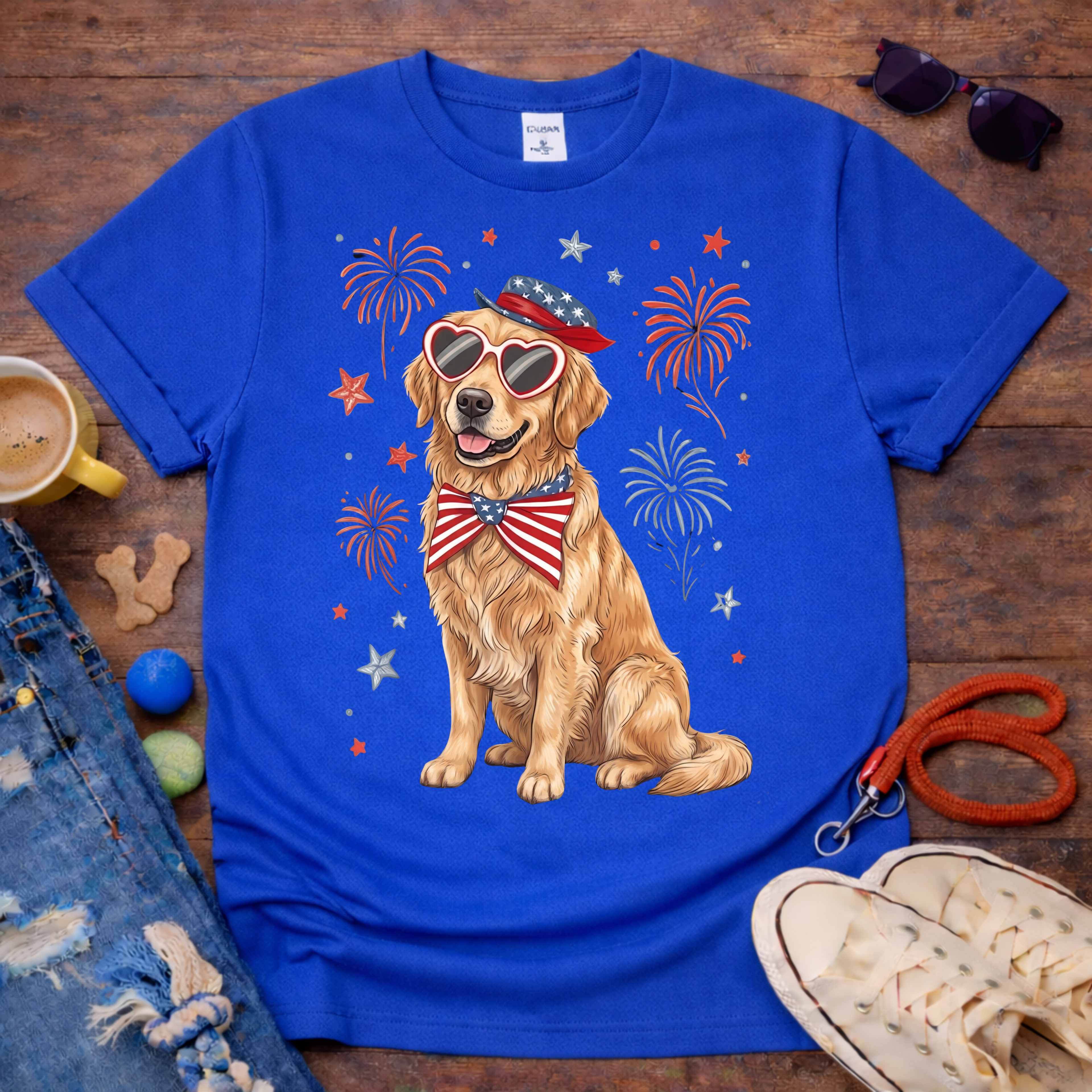Golden & Fireworks T-Shirt