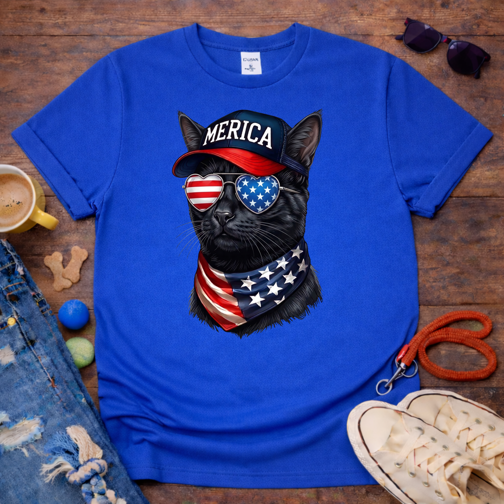 Merica Cat T-Shirt