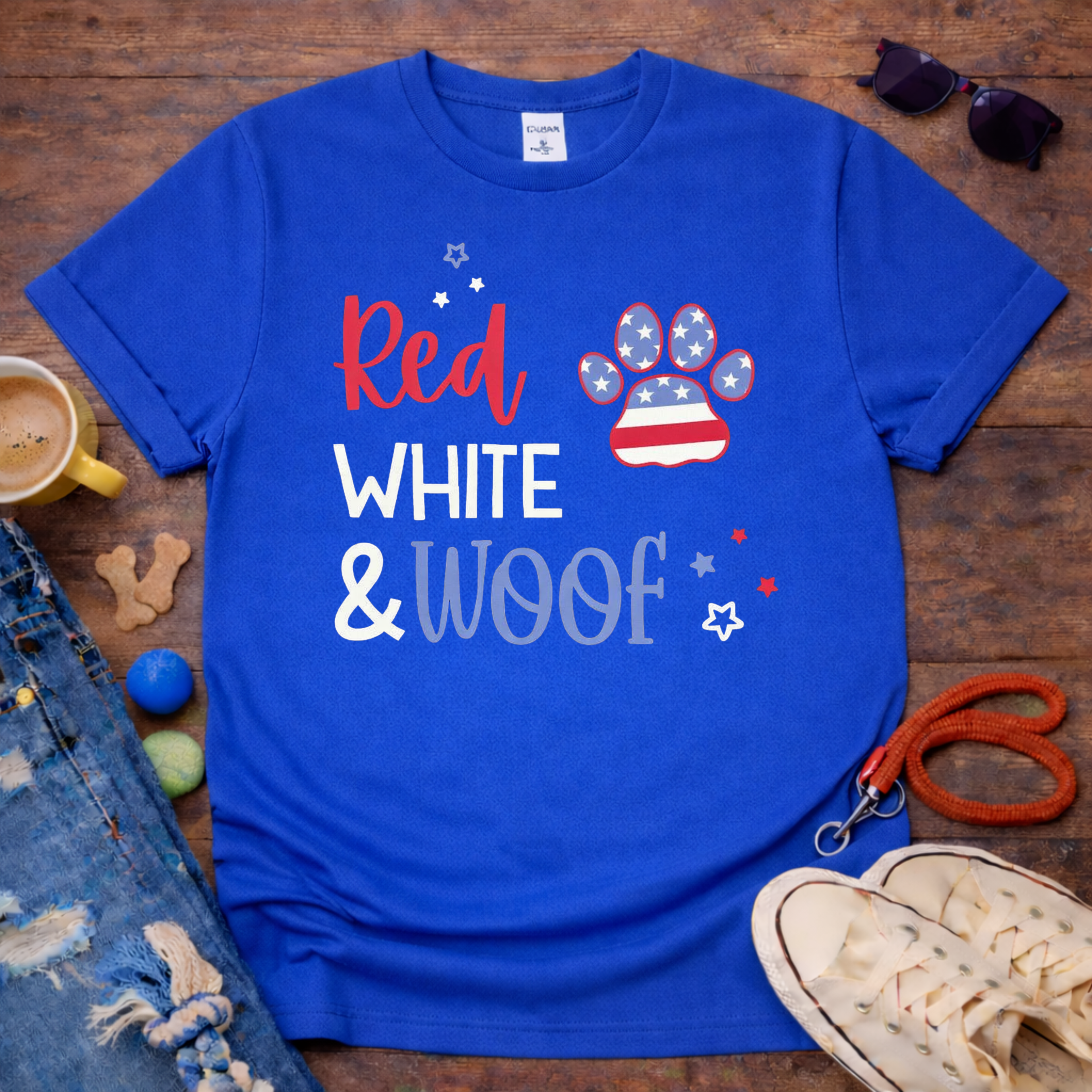 Red White & Woof 3 T-Shirt
