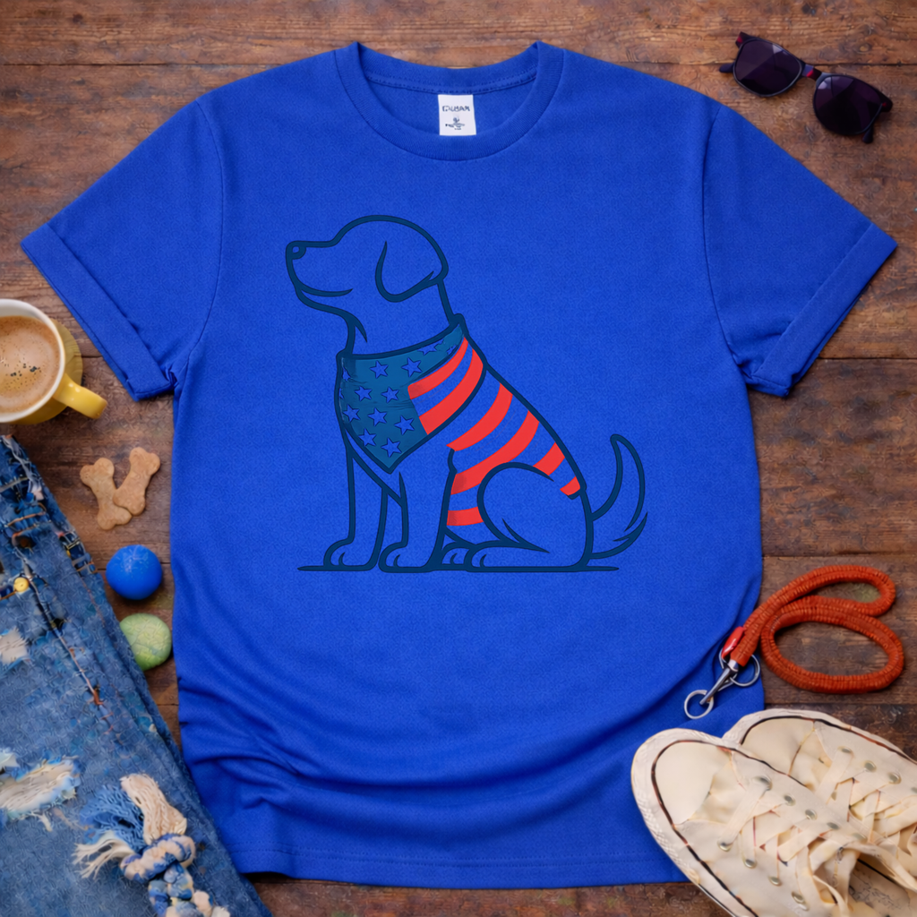 Dog and Flag T-Shirt
