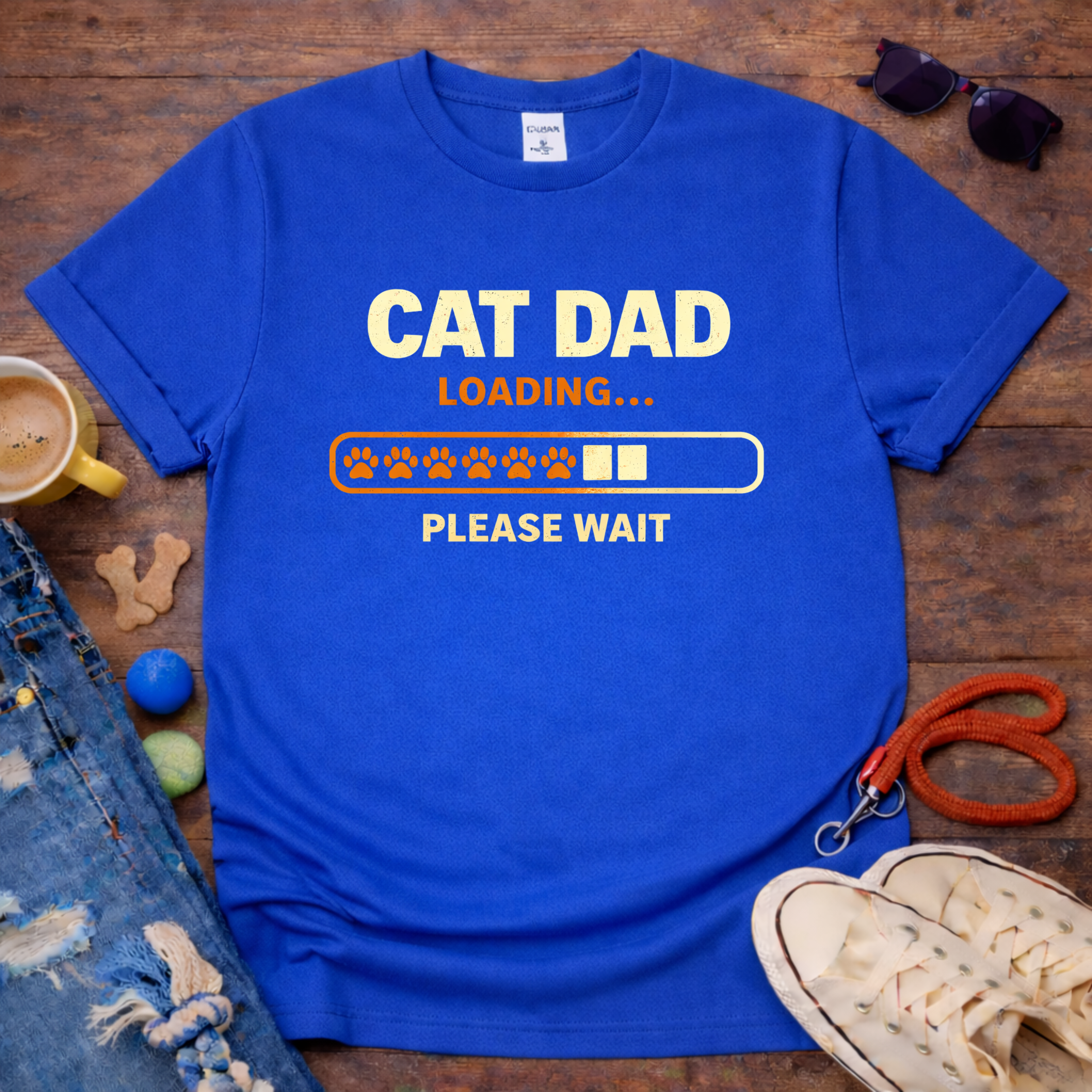 Cat Dad Loading T-Shirt
