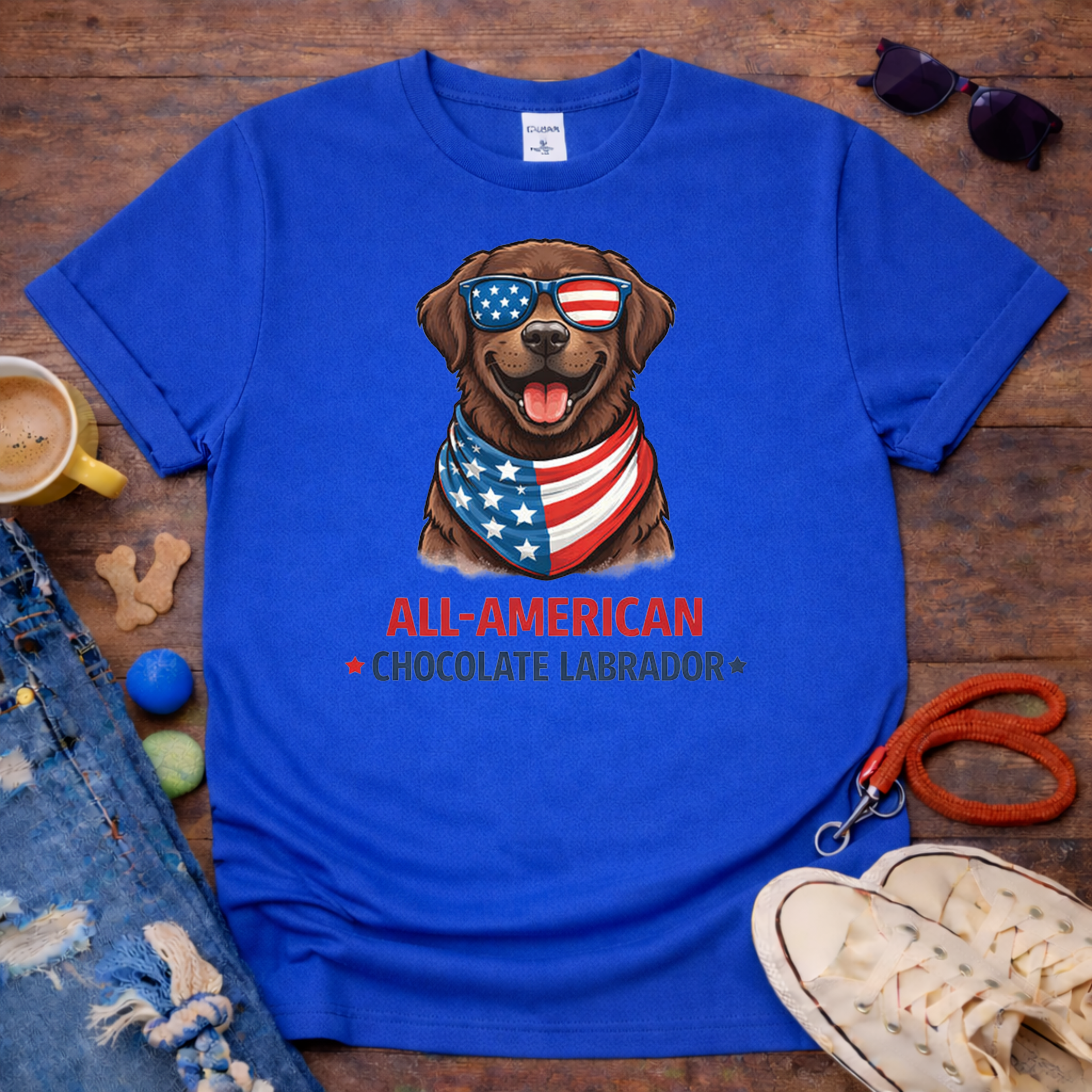 All-American Choco Lab T-Shirt