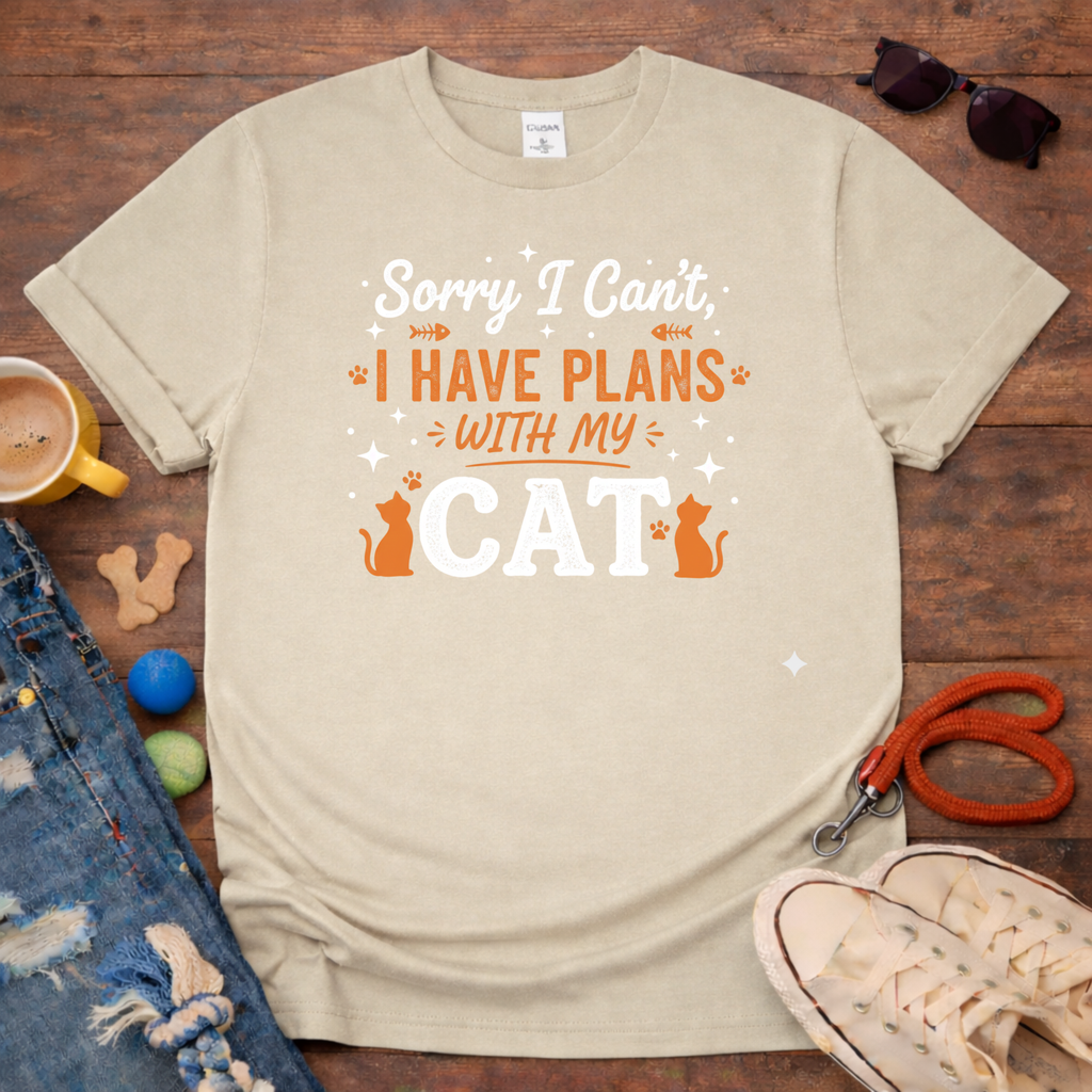 Plans With My Cat T-Shirt