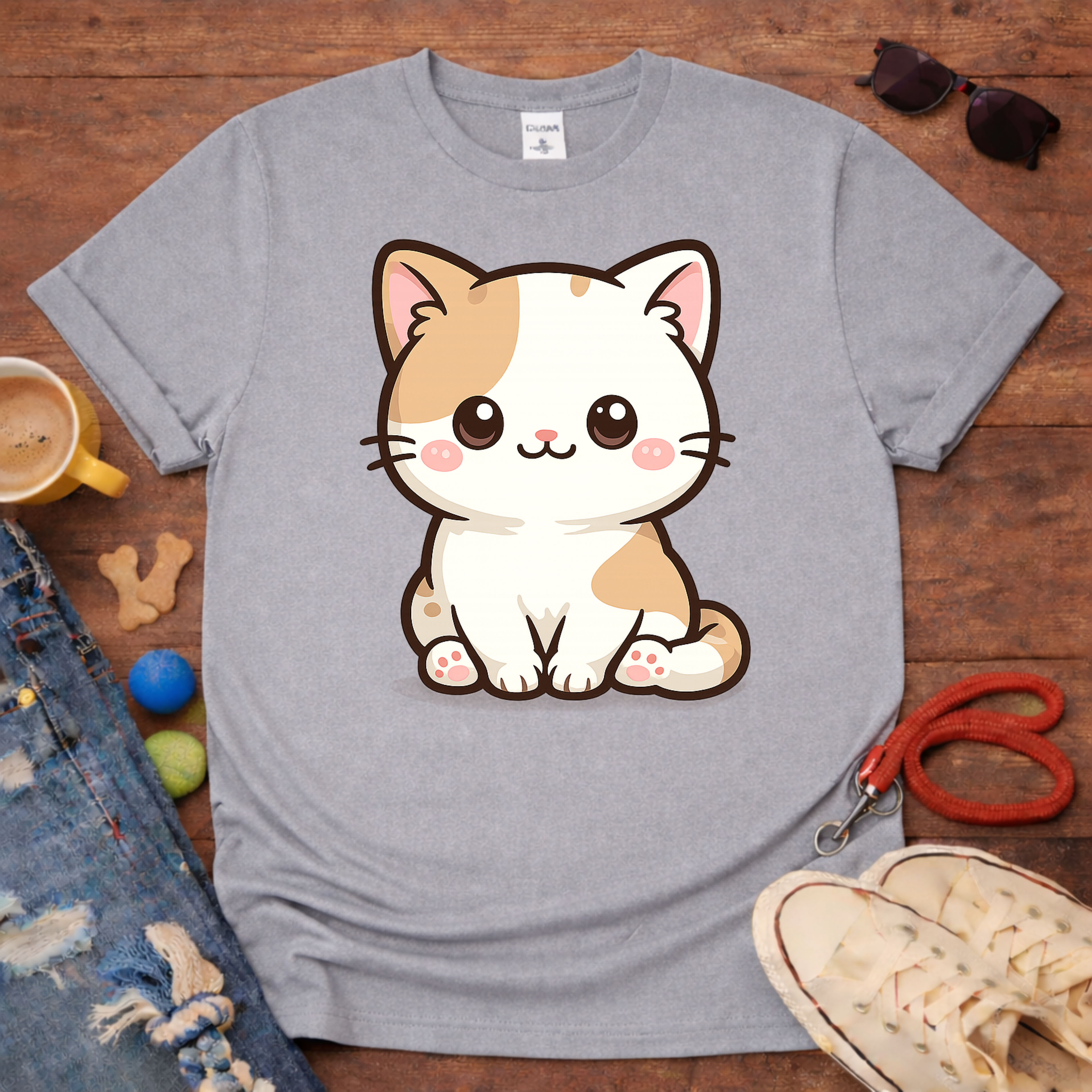 Kawaii cat T-shirt