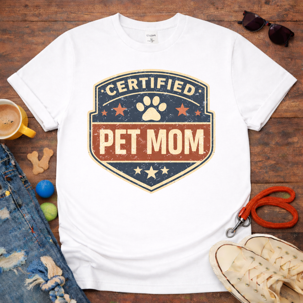 Certified Pet Mom T-Shirt