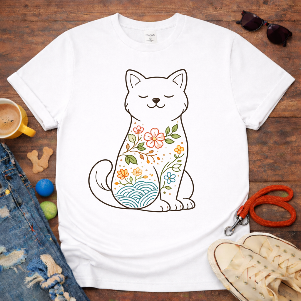 Floral Dog T-Shirt