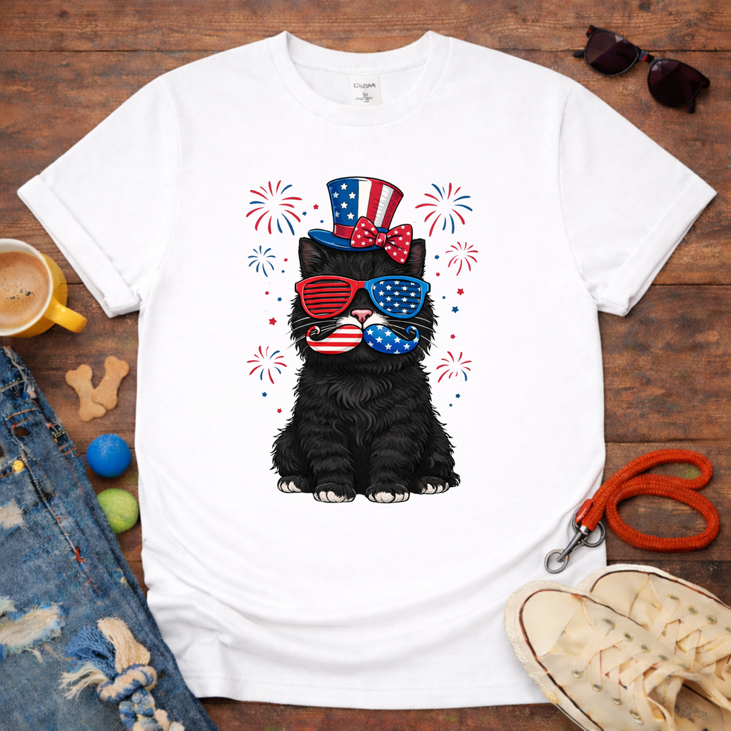 Mustache Cat T-Shirt