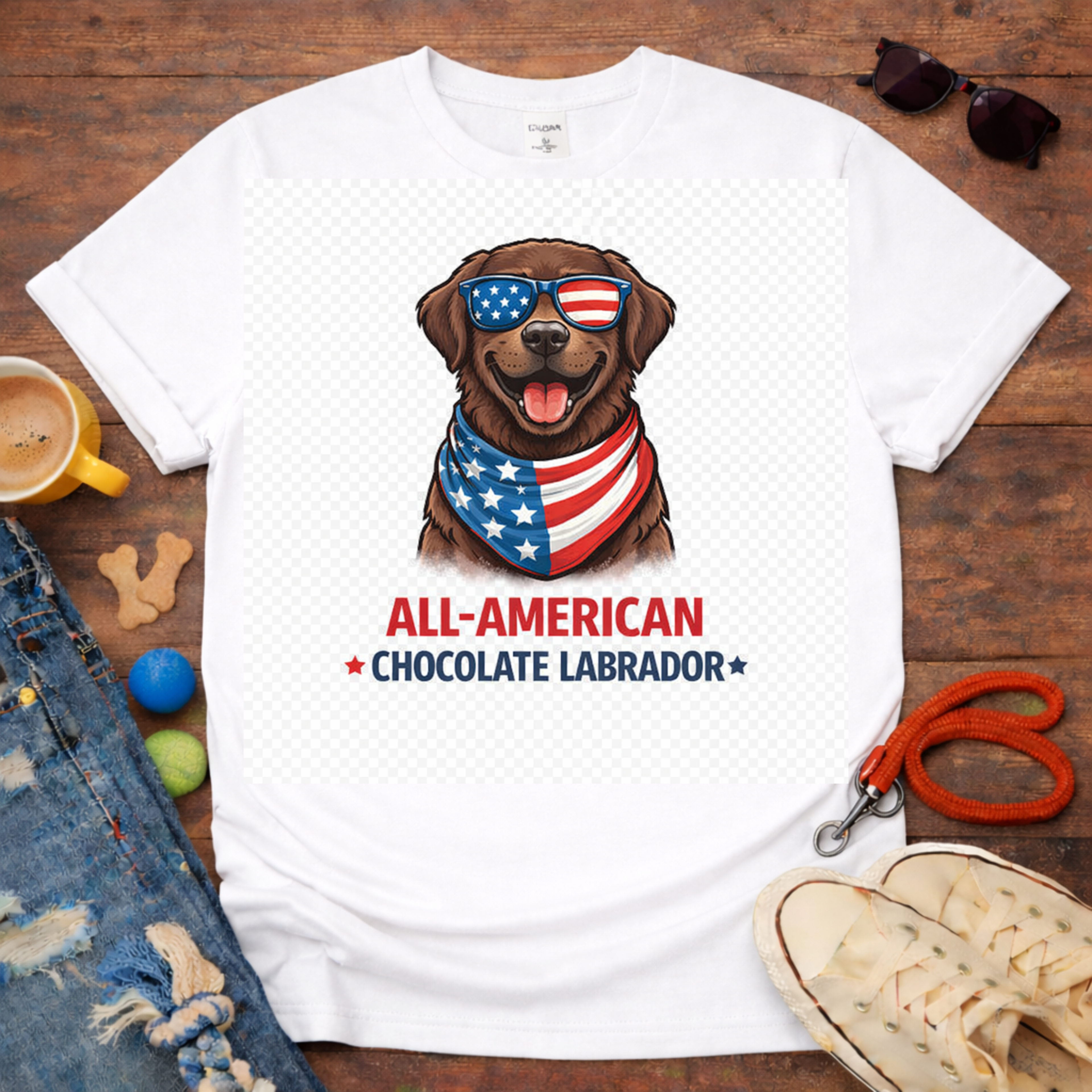 All-American Choco Lab T-Shirt