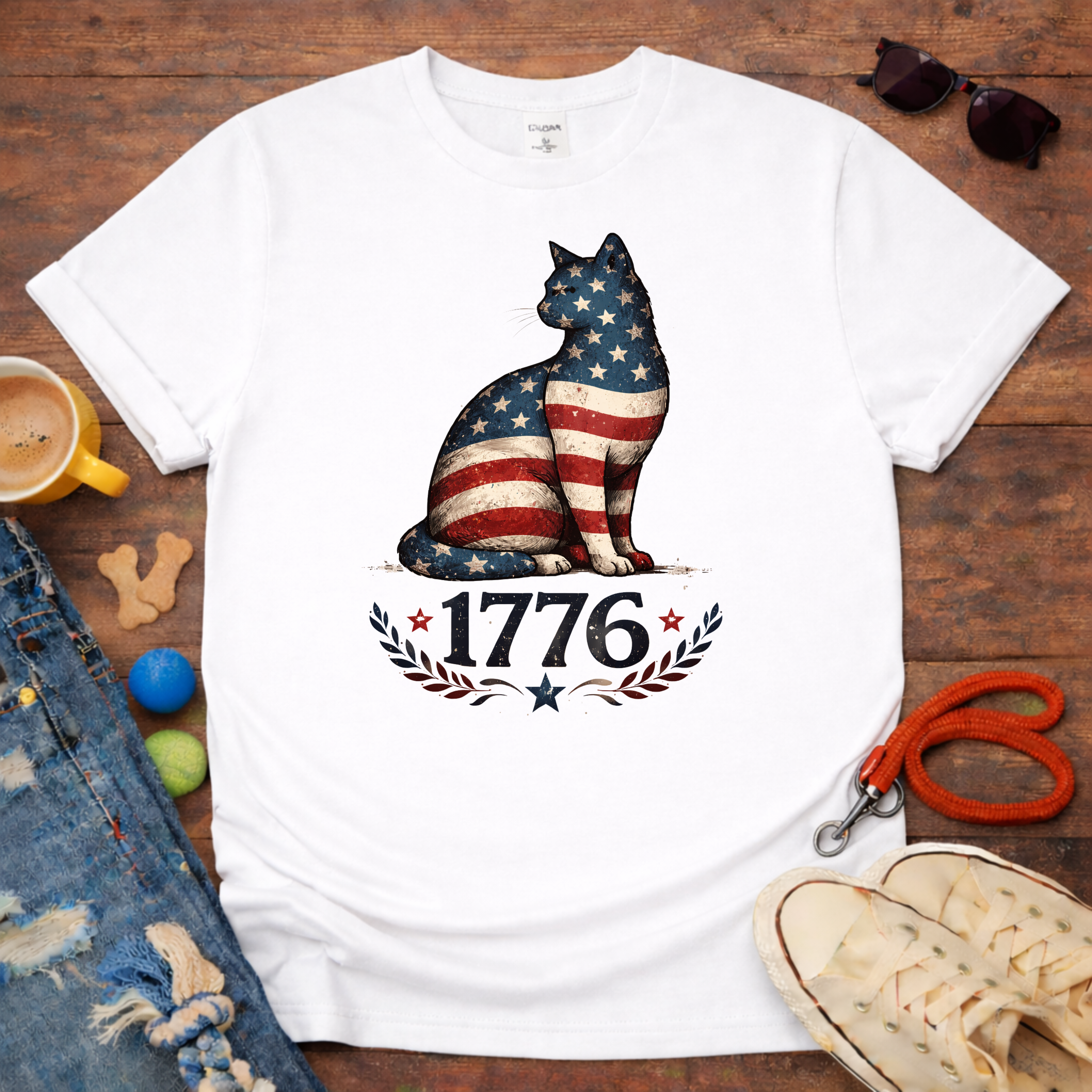 1776 Cat T-Shirt