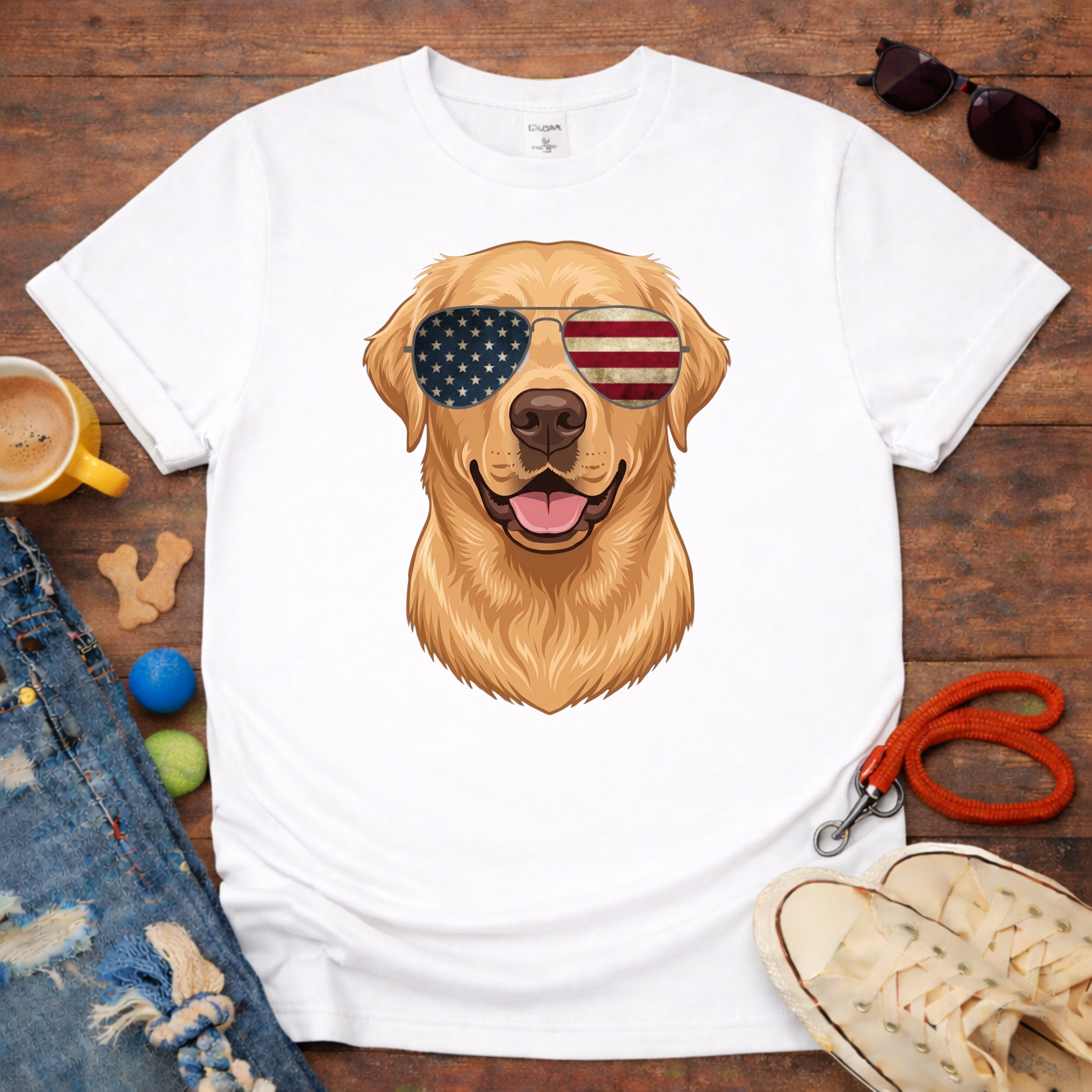 Golden with Glasses T-Shirt