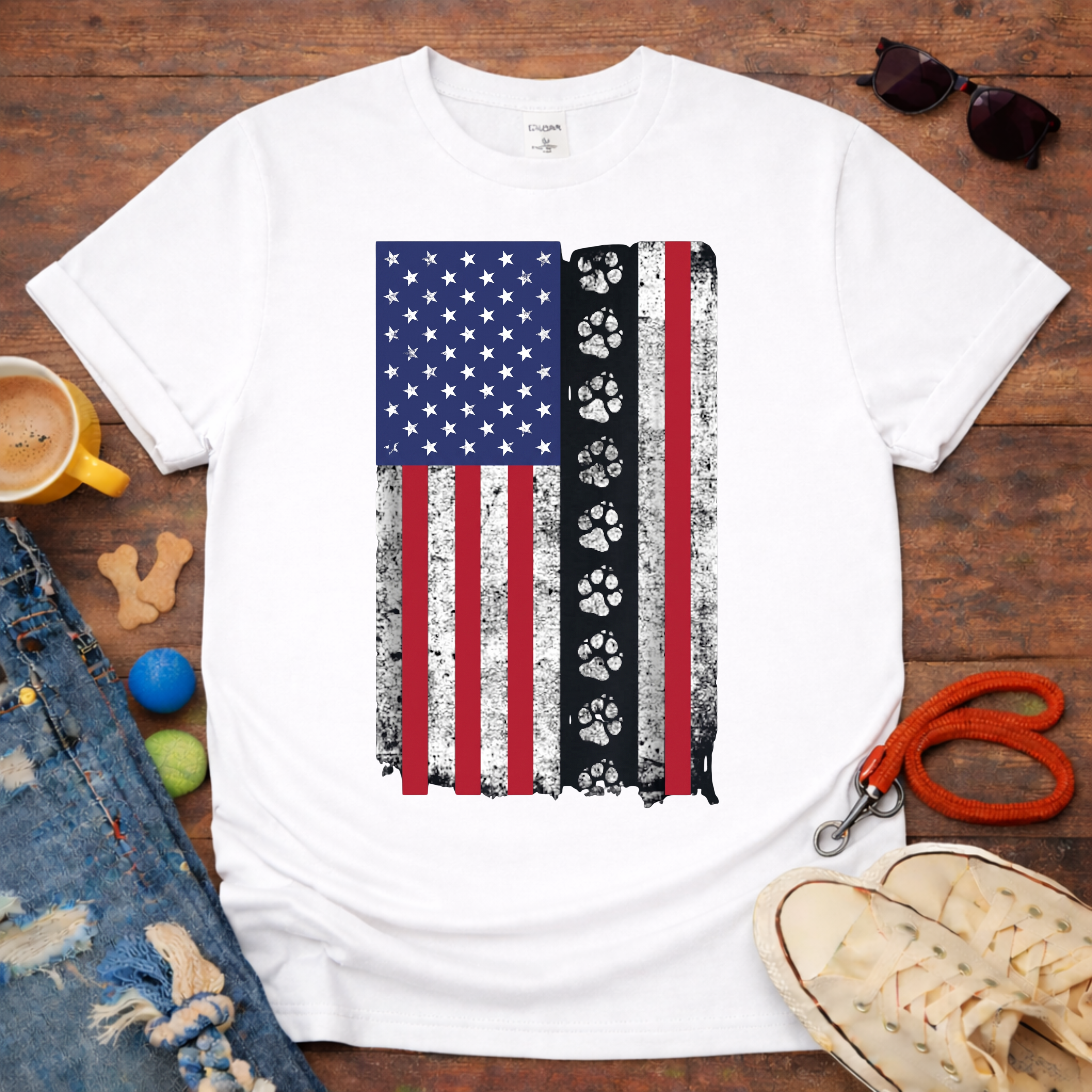 Flag & Paw T-Shirt