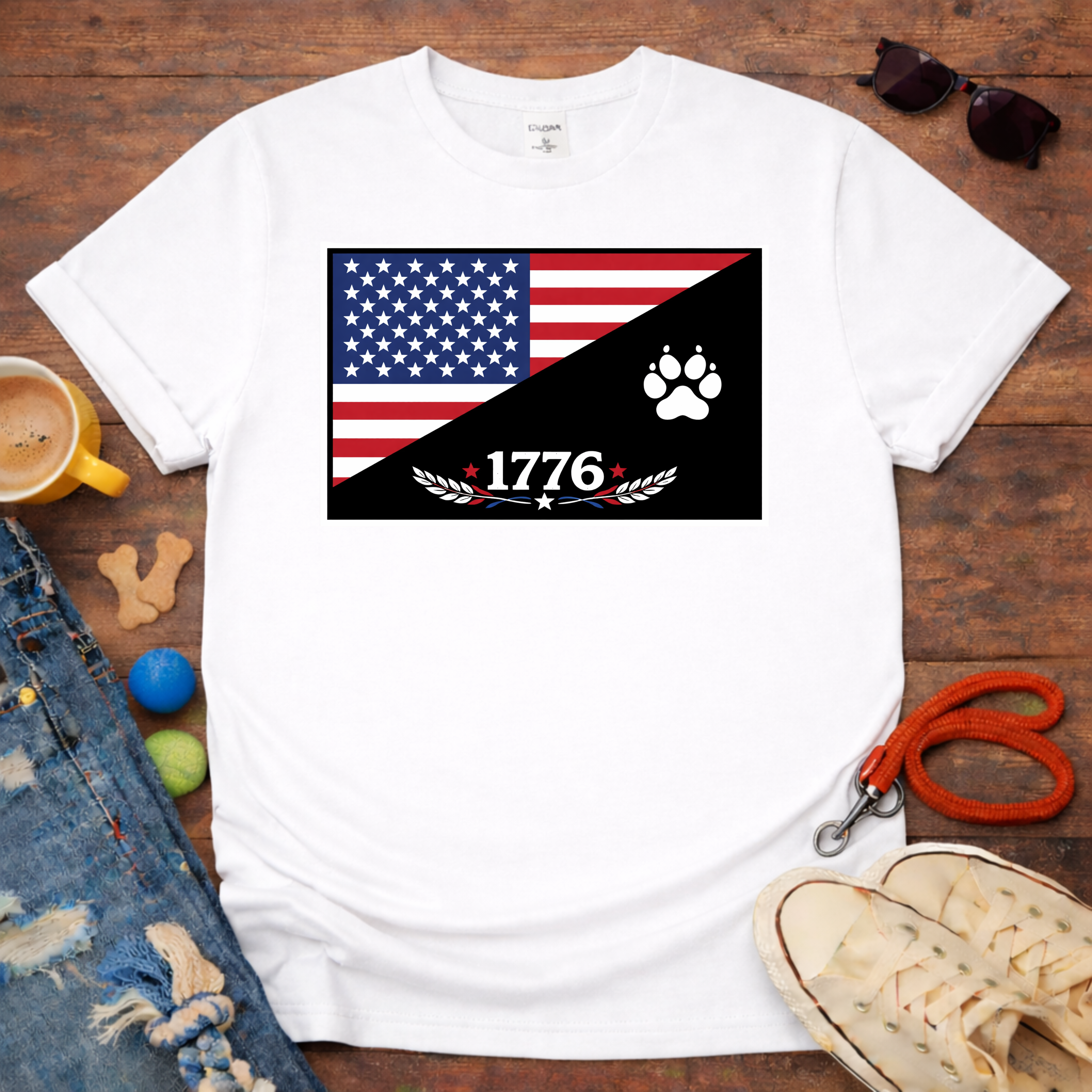 1776 & Paw T-Shirt