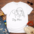 Dog Mom single line T-Shirt